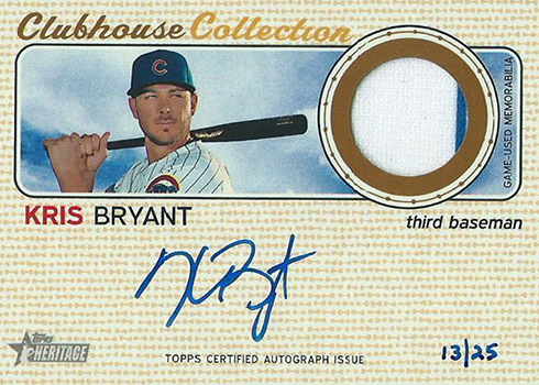 2017 TH Clubhouse Collection Autograph Kris Bryant