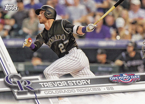  2021 Topps Opening Day #6 Trevor Story Colorado