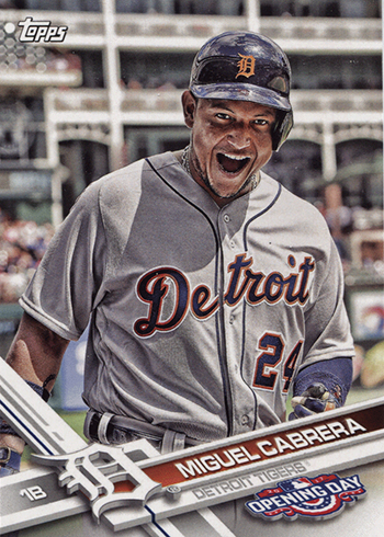  2017 Topps Opening Day #148 Miguel Cabrera Detroit Tigers  Baseball Card : Collectibles & Fine Art