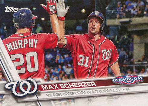 2017 Topps Update MAX SCHERZER All-Star Stitches Relic JERSEY Nationals  #ASR-MS