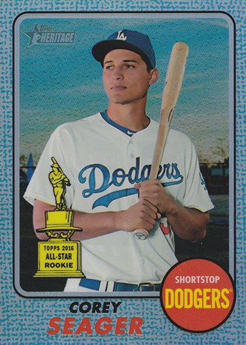 2017 Topps Heritage Chrome Blue Corey Seager