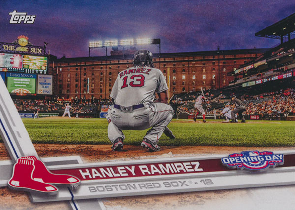 2016 TOPPS NOW CARD #458 HANLEY RAMIREZ - CAPS OFF 2 OUT RALLY WALK OFF HRS.