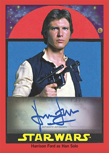 2017 Topps Star Wars Sugar-Free Gum Autographs Harrison Ford
