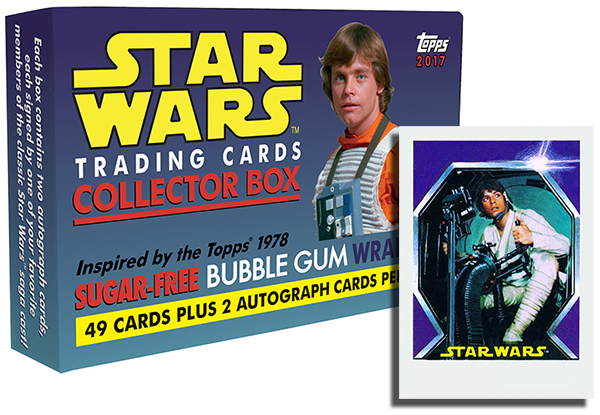 2017 Topps Star Wars Sugar-Free Gum Box Header