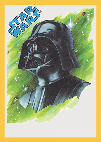 2017 Topps Star Wars Sugar-Free Gum Darth Vader