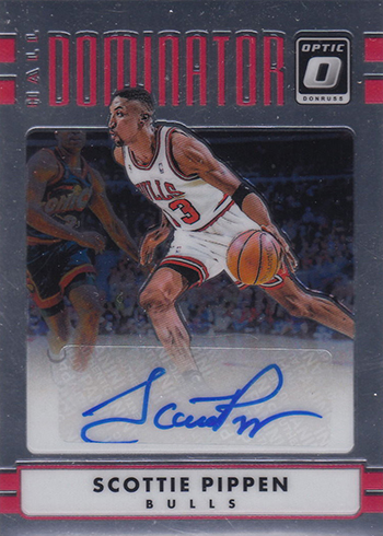 2016-17 Donruss Optic Basketball Hall Dominators Signatures Scottie Pippen