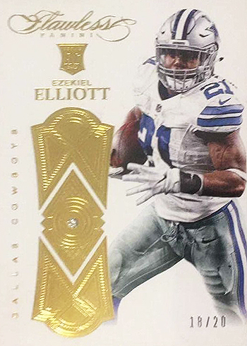 Ezekiel Elliott Ohio State Buckeyes Autographed 2016 Panini Prestige Draft  Day Signatures Red Ink Rookie #EE Card - BGS 9.5