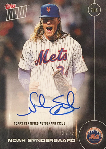 2016 Topps Five Star Noah Syndergaard autograph auto #FSA-NS