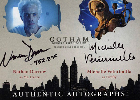 2017 Cryptozoic Gotham Season 2 Dual Autograph