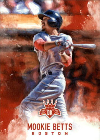 2017 Topps Heritage 428a Mookie Betts SP (a) - Sportsnut Cards