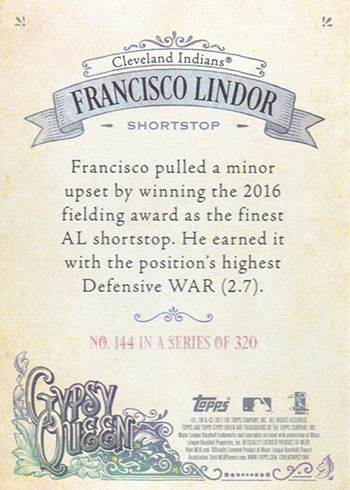 2017 GQ Back 144 Lindor