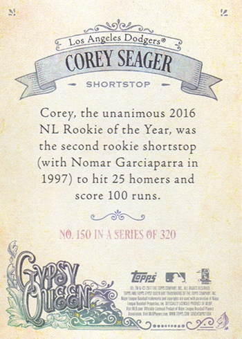 2017 GQ Back 150 Seager