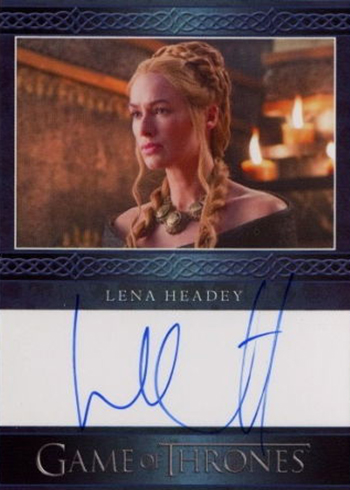2017 Rittenhouse Game of Thrones Season 6 Autographs Blue Lena Headey