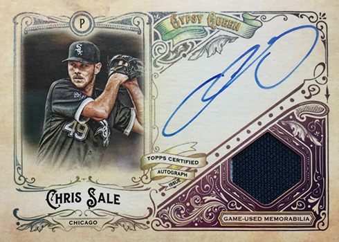 2017 Topps Gypsy Queen Auto Patch Chris Sale