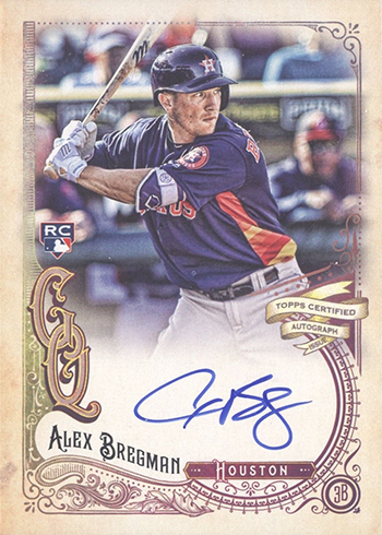 2017 Topps Gypsy Queen Gypsy Queen Autographs Alex Bregman