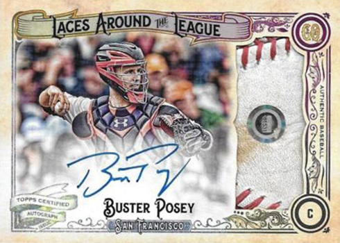 2017 Topps Gypsy Queen Laces Around the League Buster Posey