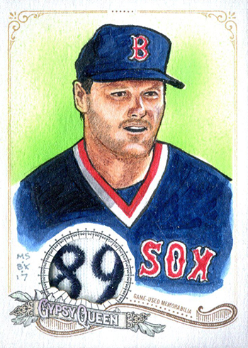2017 Topps Gypsy Queen Original Portrait Art Patch Roger Clemens