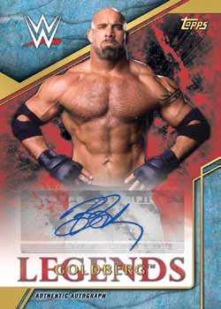 2017 Topps Legends of WWE Autograph Red