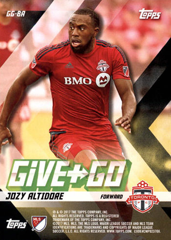 2017 Topps MLS Give and Go Reverse Jozy Altidore