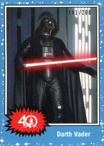 2017 Topps Star Wars 40th Anniversary Celebration Orlando Promos Darth Vader