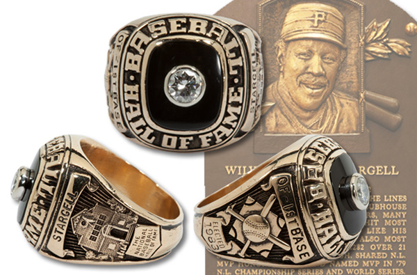 Willie Stargell Hall of Fame Induction Ring