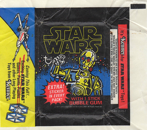 1977 Topps Star Wars Series 1 Wrapper