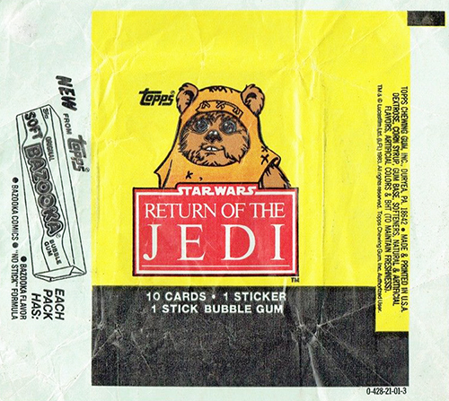 1983 Topps Return of the Jedi Series 1 Ewok