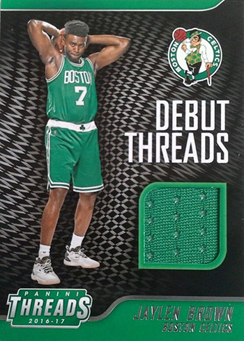 2016-17 Panini Threads Basketball Debut Threads