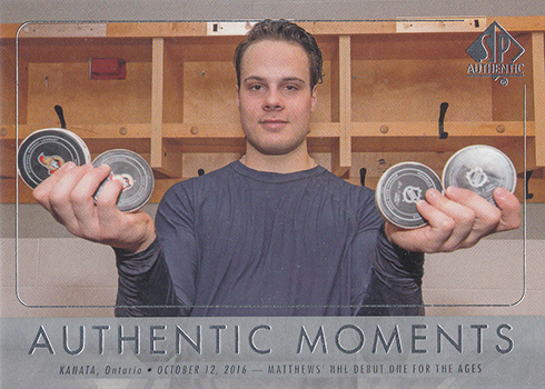 2016-17 SPA Base Authentic Moments Auston Matthews