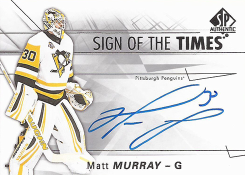 2016-17 SPA Sign of the Times Matt Murray Autograph