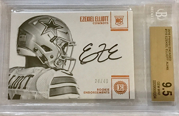 2016 Panini Football #209 Ezekiel Elliott Ohio State Dallas Cowboys SP  Rookie Card at 's Sports Collectibles Store