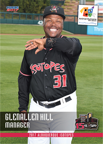 2017 Albuquerque Isotopes Choice Glenallen Hill