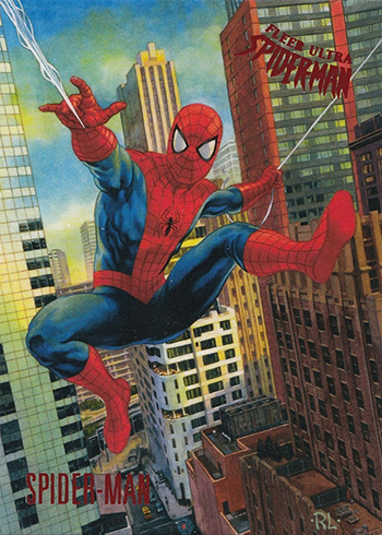 Spiderman Fleer Ultra 2017 Base Card #64 Spot