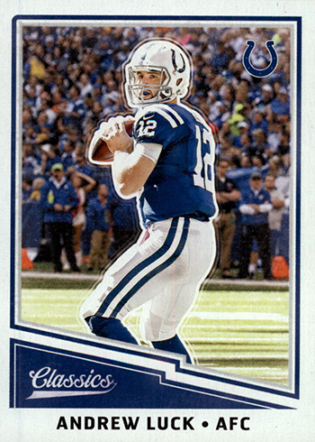 2017 Panini Classics Andrew Luck Signed Autographed Football Card Auto —  Showpieces Sports