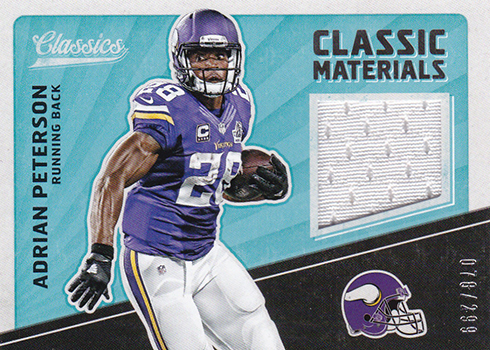 2017 Panini Classics Football Classic Materials Adrian Peterson