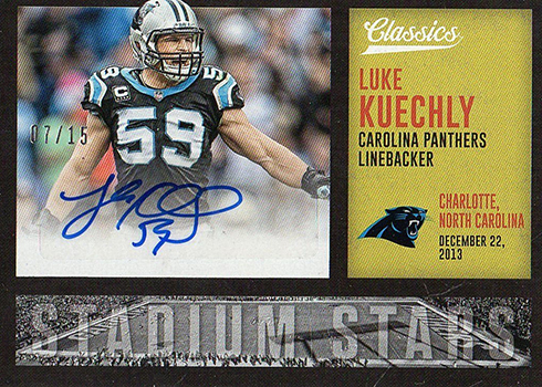 DELETE 17754 2017 Panini Spectra Sunday Spectacle Luke Kuechly Jersey  #D180/199 #26 *70707 - Sportsnut Cards