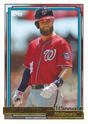 2017 Topps Archives Gold Winner Bryce Harper