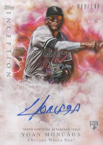 2017 Topps Inception Baseball Base Yoan Moncada Autograph