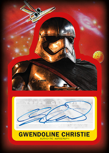 2017 Topps Journey to Star Wars the Last Jedi Autographs Gwendoline Christie