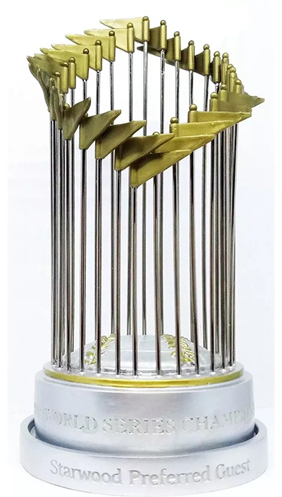Chicago Cubs Replica World Series Trophy SGA 2017b