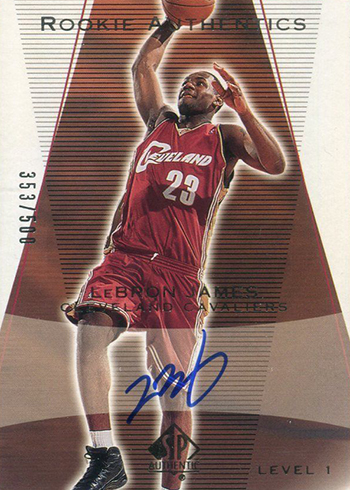 2003-04 SP Authentic LeBron James RC