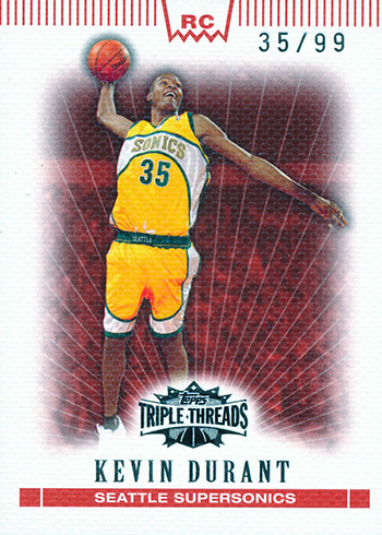 Kevin Durant Rookie Card Rankings and Countdown