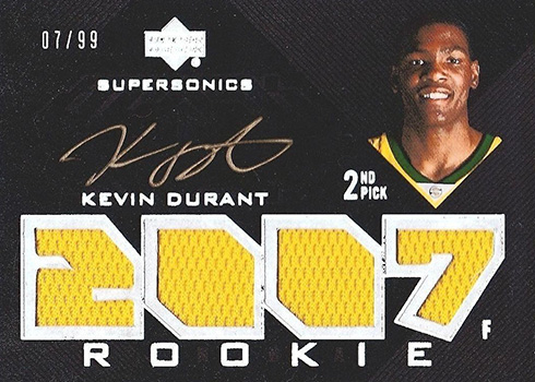 kevin durant jersey card