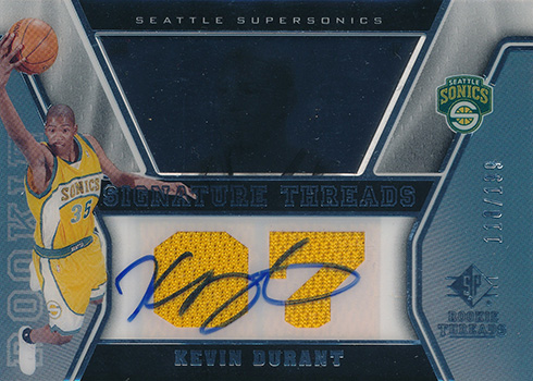 Kevin Durant Rookie Card Rankings and Countdown