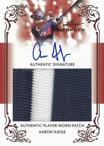 2013 Leaf Memories Aaron Judge Autograph #A-AJ1 - collectibles