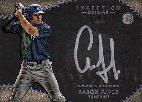 2015 Bowman Inception Prospect Autographs #PAAJ Aaron Judge - BGS