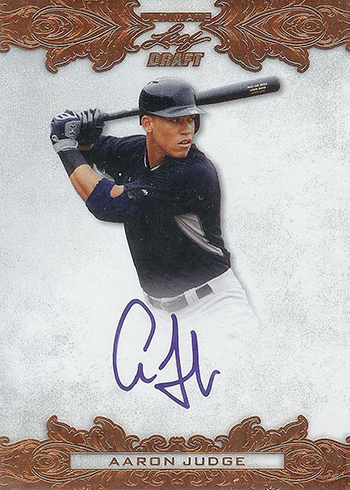 On-Card Autograph # to 49 - Aaron Judge - 2017 T-Mobile Home