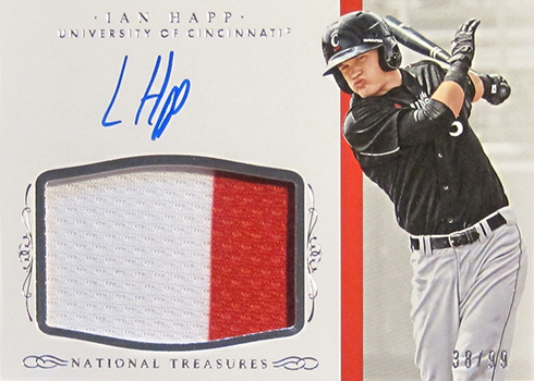 Ian Happ Auto 2017 National Treasures 5/10 Chicago Cubs Rookie Jersey  Signatures