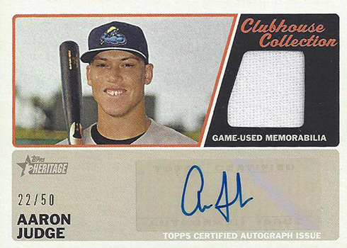2015 Topps Heritage Minor League Clubhouse Collection Autographs Aaron Judge