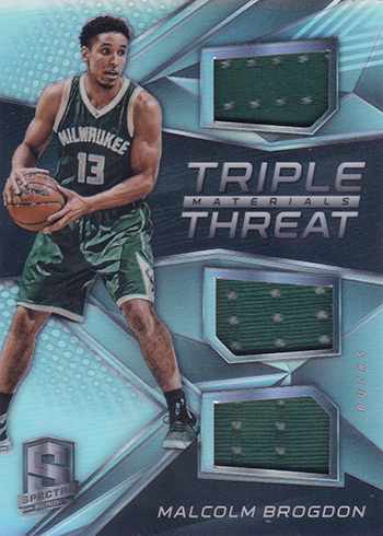 2016-17 Panini Spectra Triple Threat Malcolm Brogdon